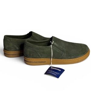 Birkenstock Men's SZ 41 US 8 Thyme Green Oswego Suede Slip-On Casual Shoes $150